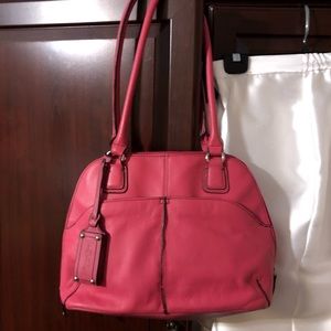 Tignanello Fushia Handbag Smooth Leather